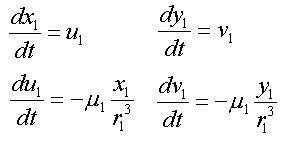 一階微分使用運動方程式
